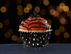Halloween Spider Web Cupcakes
