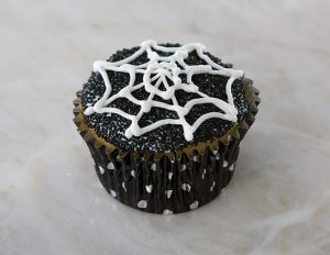 Spooky Spider Web Cupcakes